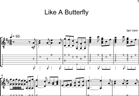Lisul, Igor: Like A Butterfly - Gitarre:0