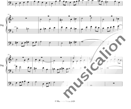 Preyer, Gottfried Frhr. von: Doppelfuge über "Christus ist erstanden" und " Ite missa est, Alleluja" - Orgel>mPed:1