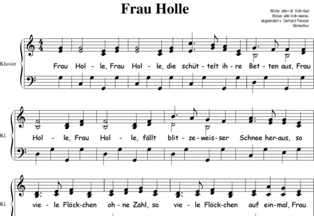 Fleischer, Gerhard: Frau Holle - Solo>Alt+Klavier:0