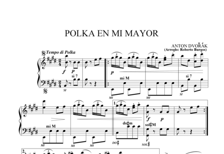 Dvorak, Antonin: Polka en Mi M - Akkordeon:0