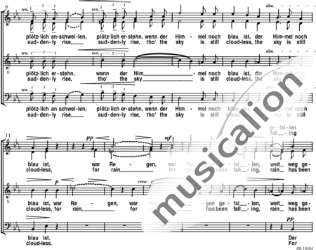 Elgar, Edward: Wie Bäche im Sommer (As Torrents in Summer) - Chor>SATB:1