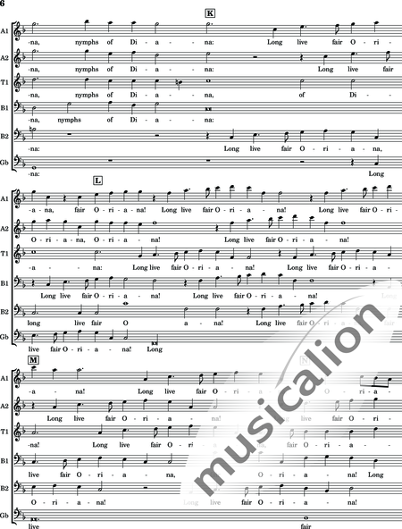 Weelkes, Thomas: As Vesta was - Blockflöte 5:6