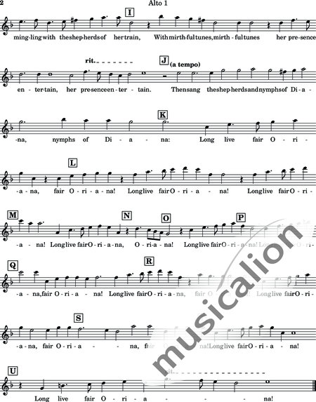 Weelkes, Thomas: As Vesta was - Blockflöte 5:10