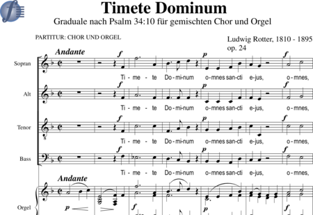 Rotter, Ludwig
: Timete Dominum (Graduale) - Coro>SATB+Órgano:0