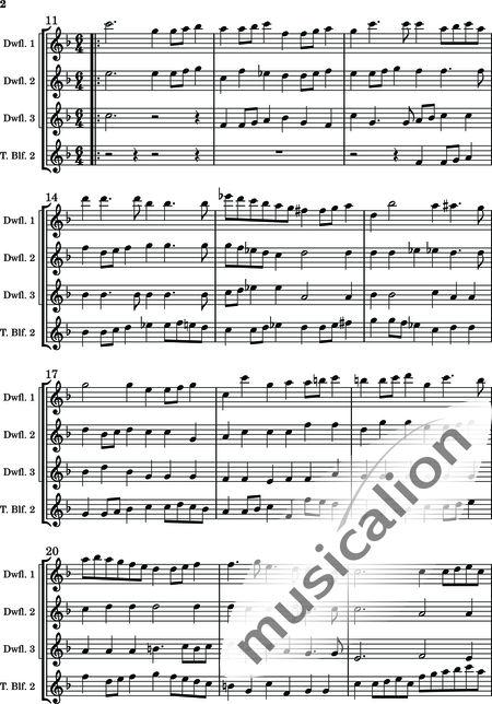 Lully, Jean-Baptiste: Proloog - Flöte C 4:2