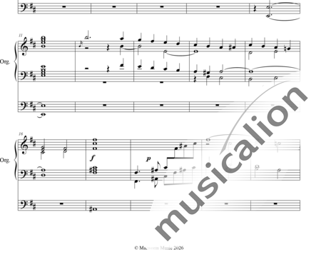 Volckmar, Wilhelm: 12 Larger Organ Pieces No. 5 Prelude in D-major - Órgano>cPed:1