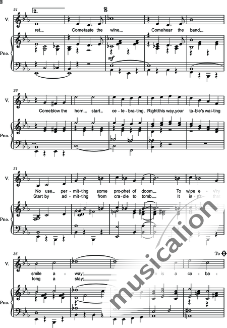 Kander, John: Cabaret - Solo>x+Piano:2