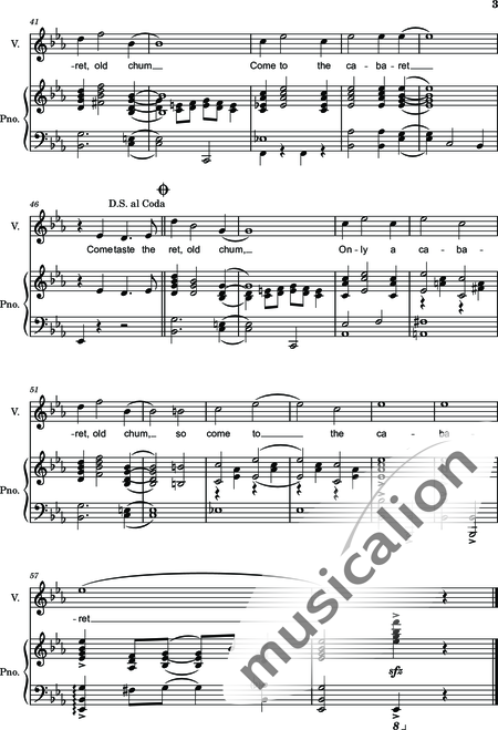 Kander, John: Cabaret - Solo>x+Piano:3
