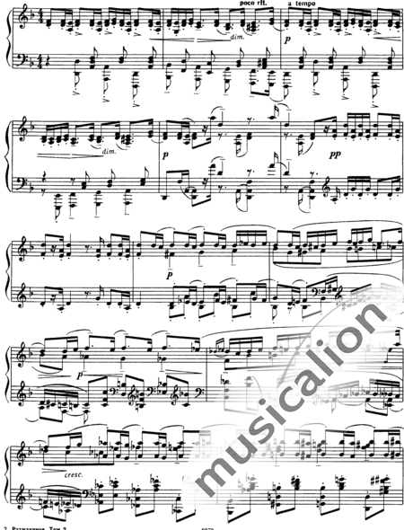 Rachmaninov, Sergej: Études-Tableaux No. 4 in D Minor - Piano:2