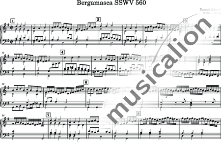 Scheidt, Samuel: Bergamasca - Orgel:0