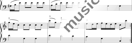 Telemann, Georg Philipp: Allegro in C - Klavier:1