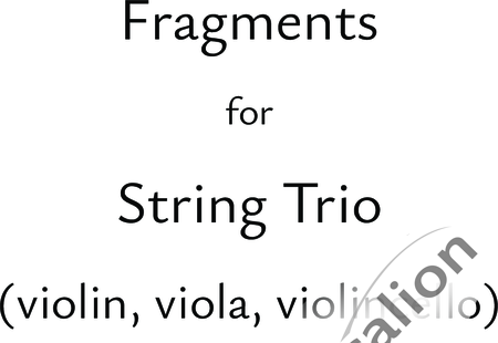 Berry, Diane: Fragments - Violine+Viola+Violoncello:0