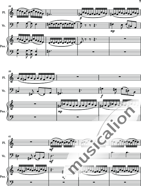 Berry, Diane: Creeks and Streams - Klavier+Violoncello+Flöte:8