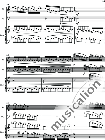 Berry, Diane: Creeks and Streams - Klavier+Violoncello+Flöte:14