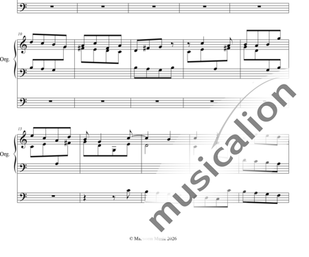 Bexfield, William Richard: A Set of Concert- Fugues for the Organ No. 4 Fugue C-major - Organ>wped:1
