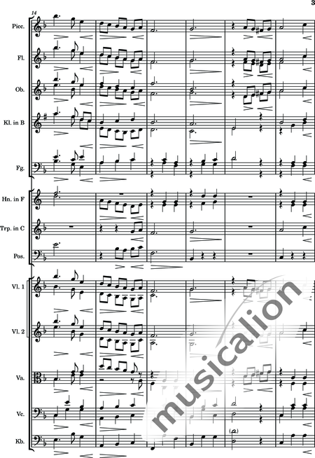 Pönitz, Jonatan: Kleine Walzermelodie - Violine+[Ob+Klar]+[Vla+Vc+Kb]+[Fg]+[Hn+Trp+Pos]+[Fl]:3