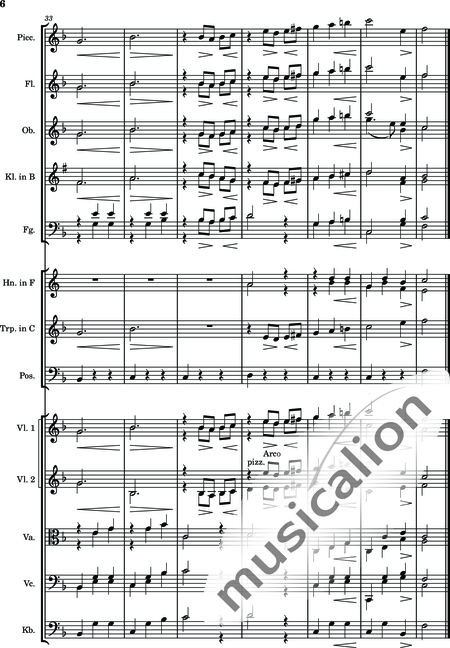 Pönitz, Jonatan: Kleine Walzermelodie - Violine+[Ob+Klar]+[Vla+Vc+Kb]+[Fg]+[Hn+Trp+Pos]+[Fl]:6