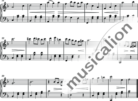 Pönitz, Jonatan: Walzer in F - Klavier:1