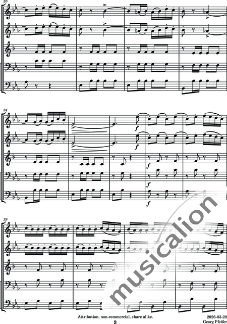 Tschaikowsky, Peter Iljitsch: Album für Kinder - 18. Neapolitanisches Lied - Flöte C+Oboe C+Klarinette B+Fagott C 2:3