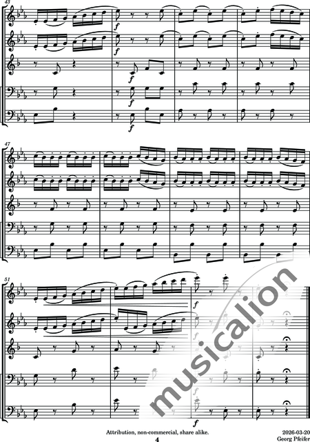Tschaikowsky, Peter Iljitsch: Album für Kinder - 18. Neapolitanisches Lied - Flöte C+Oboe C+Klarinette B+Fagott C 2:4