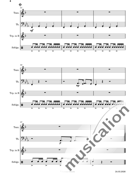 Peters, Thomas: Unu - Trompeta+Saxofón+Perc+Tb:4