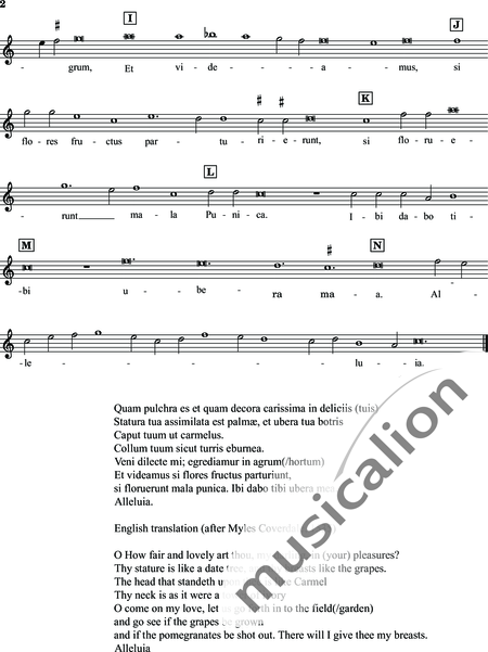 Dunsable, John: Quam pulchra es - Blockflöte 3:6