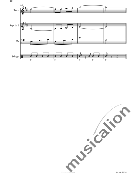 Peters, Thomas: Dek - Trompete+Saxophon+Px+Tb:10