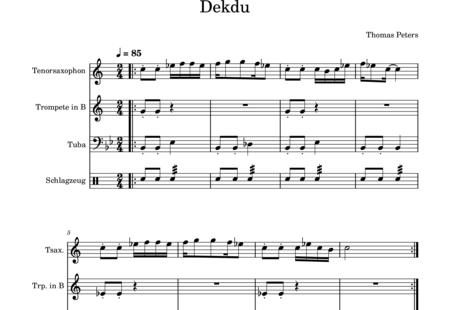 Peters, Thomas: Dektri - Trompete+Saxophon+Px+Tb:0