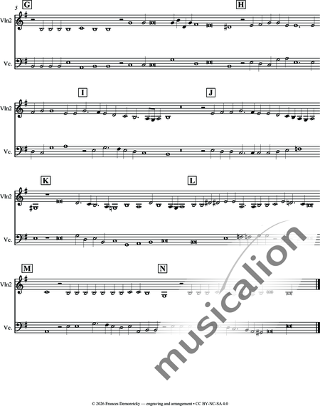 Verdelot, Philippe: Se lieta e grata morte - Violine 2+[Vl+Vla+Vc]:12