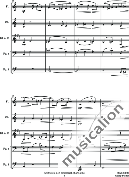 MacDowell, Edward (Alexander)
: Eine alte Liebesgeschichte (An Old Love Story) - Flauta +Oboe +Clarinete +Fagot  2:5