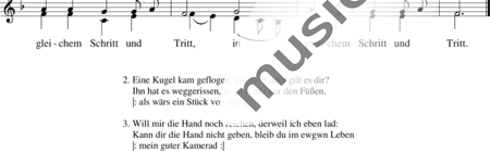 Silcher, Friedrich: Ich hatt´ einen Kameraden (Der gute Kamerad) - Chor>SA:1