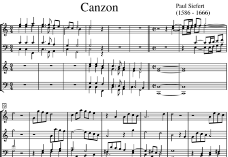Siefert, Paul
: Canzon a 8 - Flauta dulce 4+Piano:0