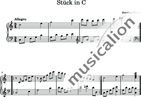 Pönitz, Jonatan: Piece in C (Theme) - Piano:0