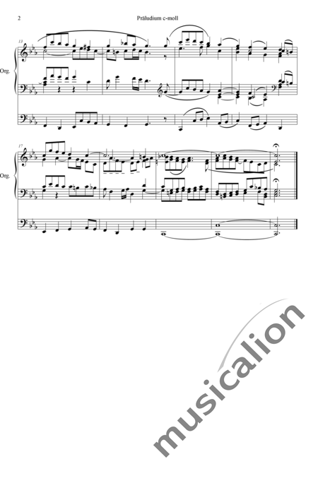 Geist, Paul: Präludium c-moll - Orgel>mPed:2