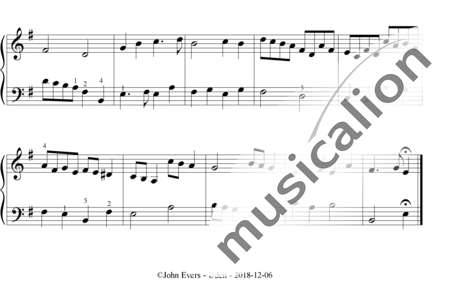 Evers, John: Follow me - Piano:1