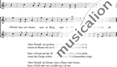 Anonymus, Unknown: Der Waldbua - Choir>SA:1
