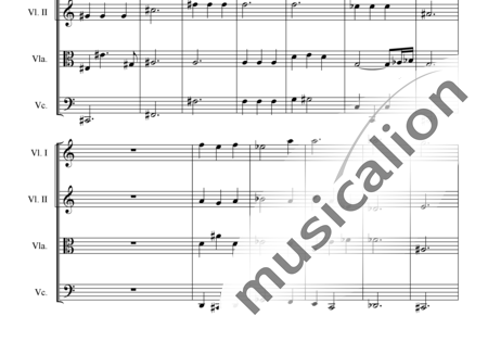 Langrieger, Hans G.: Streichquartett - Largo - Violine 2+Viola+Violoncello:1