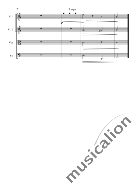 Langrieger, Hans G.: Streichquartett - Largo - Violine 2+Viola+Violoncello:2