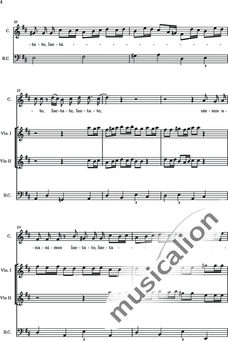 Peruchona, Maria Xaveria: Ad Gaudea ad Iubila - Solo>sop+Cnt+Vln2:4