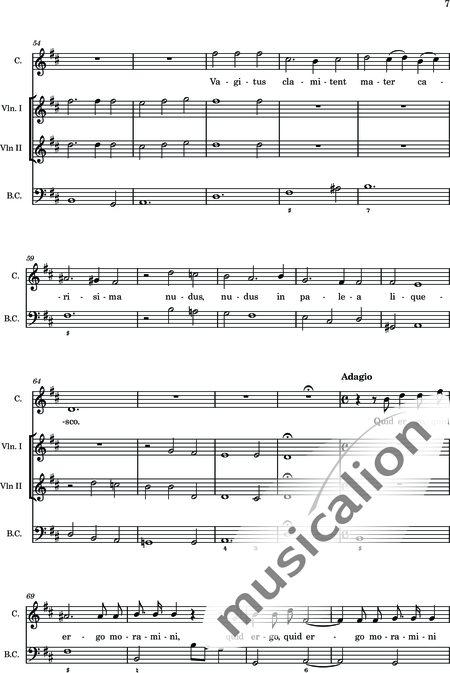 Peruchona, Maria Xaveria: Ad Gaudea ad Iubila - Solo>sop+Cnt+Vln2:7