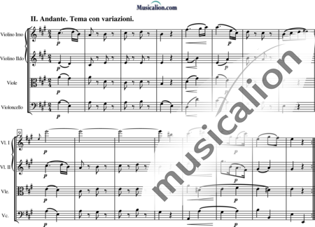 Blees, Ulrich: Streichquartett e-moll (2. Satz) - Violine 2+Viola+Vc:0