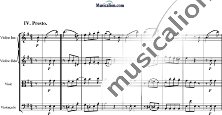 Blees, Ulrich: String Quartet in E Minor, 3rd mvt - Violin 2+Viola+Vlc:0