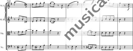 Blees, Ulrich: String Quartet in E Minor, 3rd mvt - Violin 2+Viola+Vlc:1