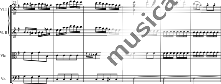 Blees, Ulrich: String Quartet in E Minor, 3rd mvt - Violin 2+Viola+Vlc:3