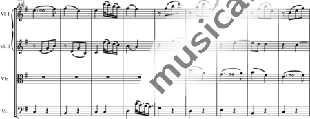 Blees, Ulrich: String Quartet in E Minor, 3rd mvt - Violin 2+Viola+Vlc:6