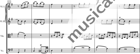 Blees, Ulrich: String Quartet in E Minor, 3rd mvt - Violin 2+Viola+Vlc:7