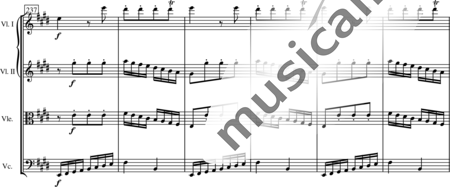 Blees, Ulrich: String Quartet in E Minor, 3rd mvt - Violin 2+Viola+Vlc:32