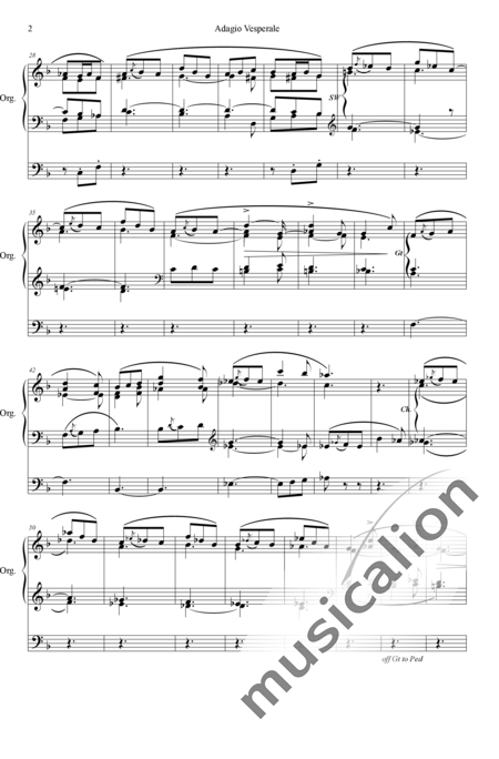Page, Arthur J.: Adagio Vesperale - Orgel>mPed:2