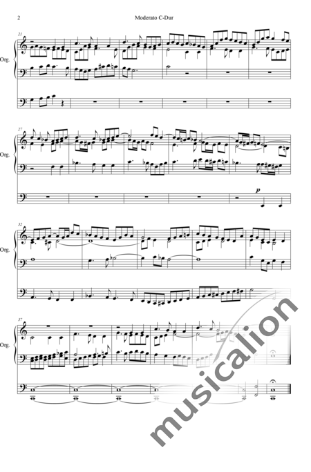 Rodenkirchen, J.: Moderato C-Dur - Orgel>mPed:2