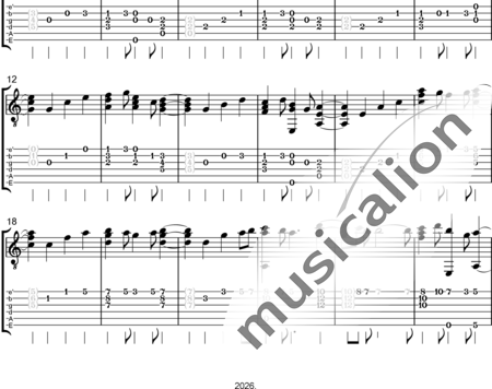 Lisul, Igor: Schottisches Wiegenlied - Gitarre:1